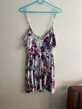 Floral butterfly 🦋 garden Charlotte Russe off the shoulder babydoll Med